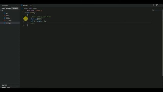 C program code for the length of string without using strlen()function смотреть онлайн