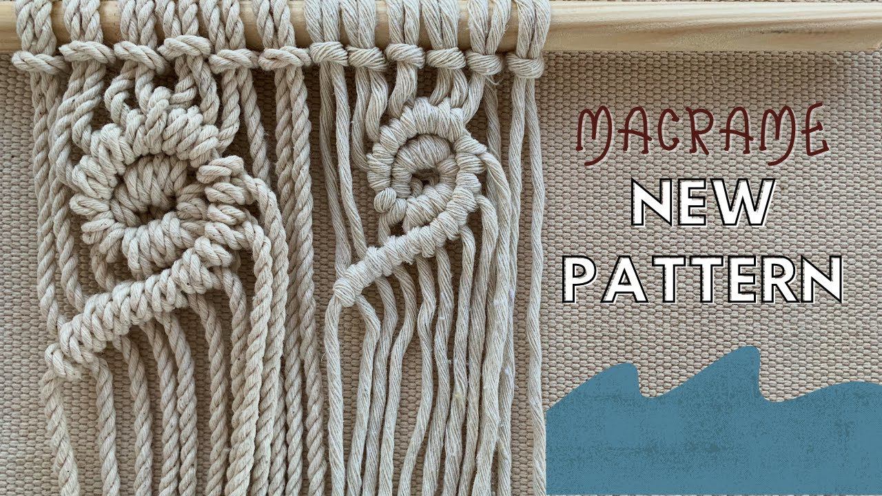 Макраме узор «Волна»/New macrame pattern смотреть онлайн