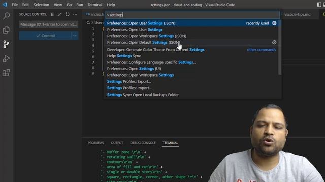How to access and edit settings json in vscode | workspace and user settings.json file смотреть онлайн