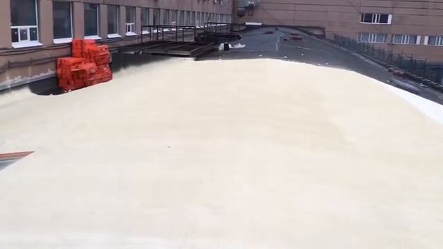 Напыление ППУ на крышу смотреть онлайн