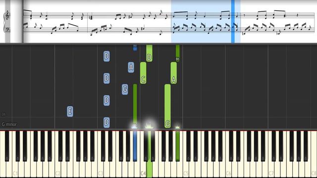 While My Guitar Gently Weeps - The Beatles (Piano Tutorial) смотреть онлайн