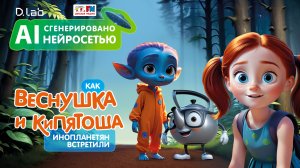 Как Веснушка и Кипятоша инопланетян встретили. Подкаст Детского радио, анимированный нейросетью!