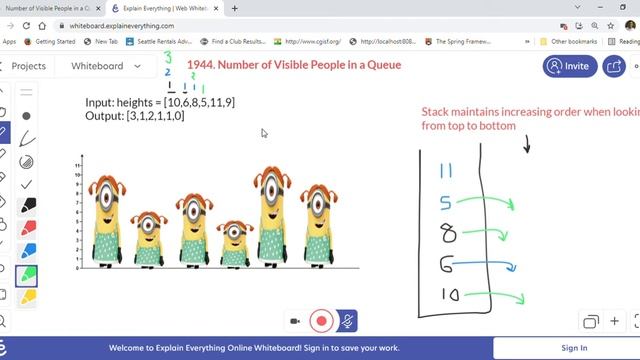 Leetcode Hard 1944 Number of Visible People in a Queue - Solved Using Monotonically Increasing Stac смотреть онлайн