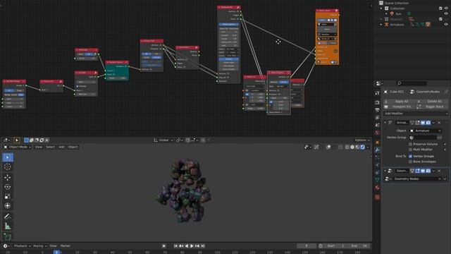 LIVENODING Procedural Garbage Talus Monster Using SV x Geometry Nodes смотреть онлайн