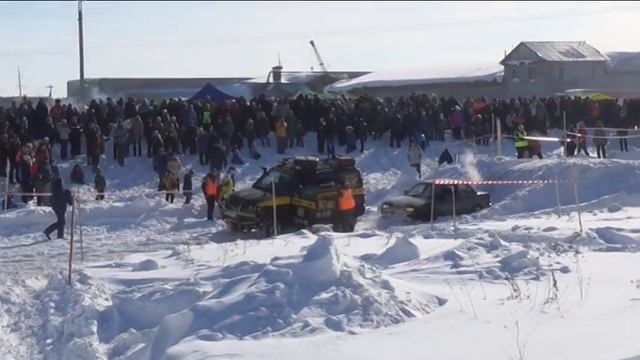 (2) УАЗ ПАТРИОТ ТОМСК. Автомасленица 25.02.2017г. с.Зоркальцево. смотреть онлайн