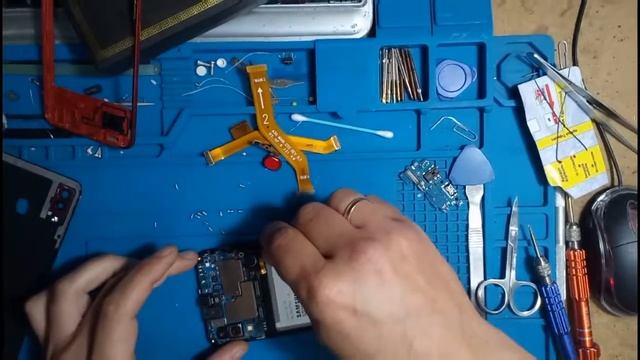Samsung A30 разборка утопленника