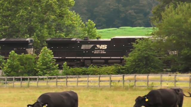 NS Office Car Special Train led by Penn Central Heritage Unit #1073 смотреть онлайн