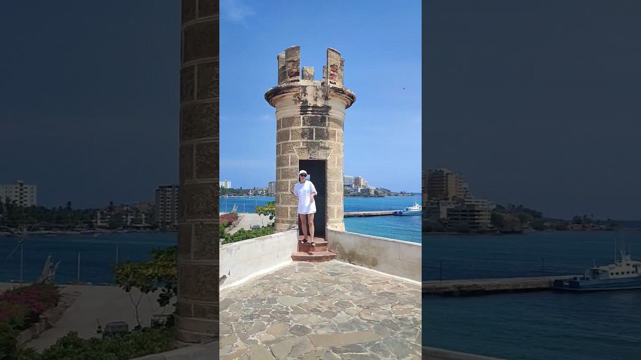 Столкновение туристов лбами - крепость Сан Карлос де Борромео - остров ️ Маргарита смотреть онлайн