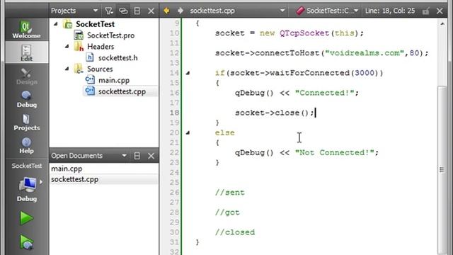 C++ Qt 65 - QTcpSocket basics смотреть онлайн