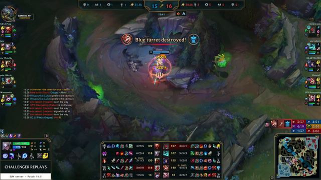 Diana Jungle vs Hecarim - EUW Master Patch 14.5 смотреть онлайн