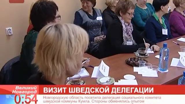 Визит шведской делегации в Новгородскую область смотреть онлайн