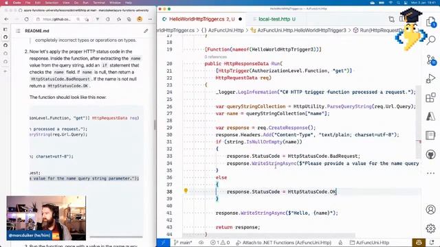 Azure Functions University - HTTP Lesson (.NET 6) смотреть онлайн
