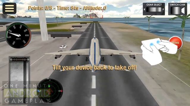 Flight Simulator Fly Plane 3D - One Minute Android Gameplay смотреть онлайн