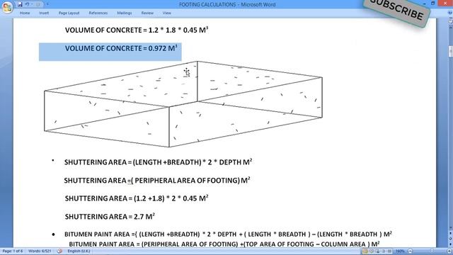 HOW TO CALCULATE QUANTITIES FOR FOOTING ? IN TELUGU смотреть онлайн