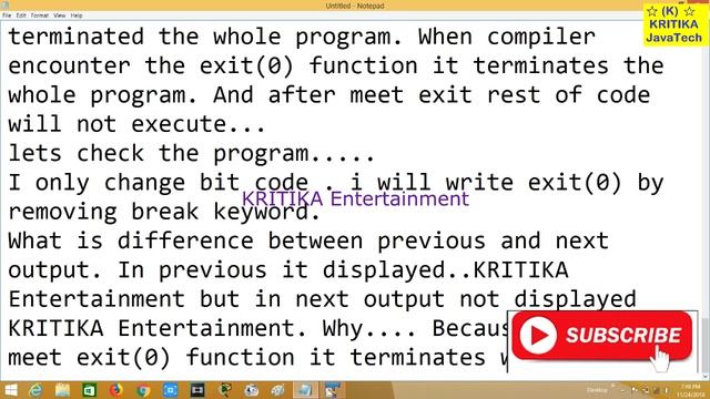 Java Tutorial | Break and Continue | Break | Exit | Continue | Java Break Statement | Exit in Java смотреть онлайн