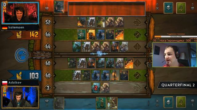 Gwent: Комментирую GWENT Challenger #3 (День 1). смотреть онлайн