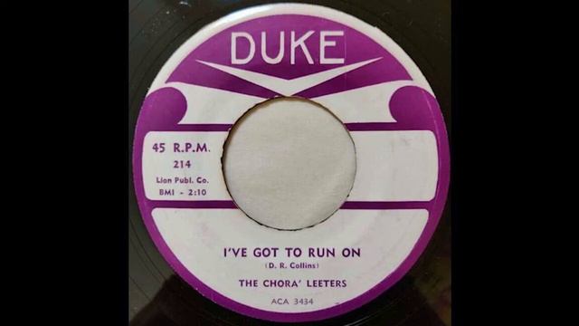 Chora'leers - I've Got To Run On | SOUL SAMPLE смотреть онлайн