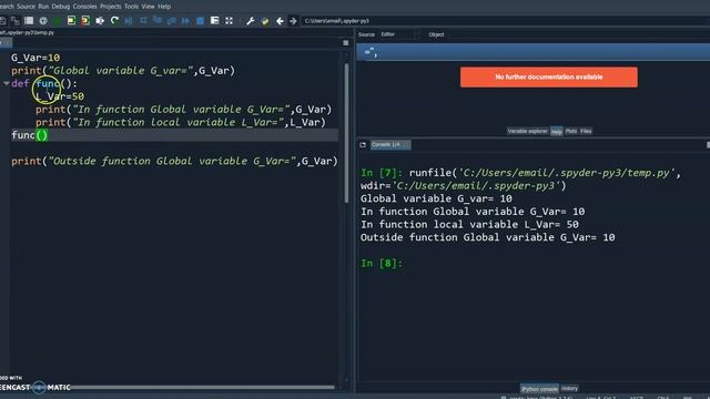Functions in Python- global local variables смотреть онлайн
