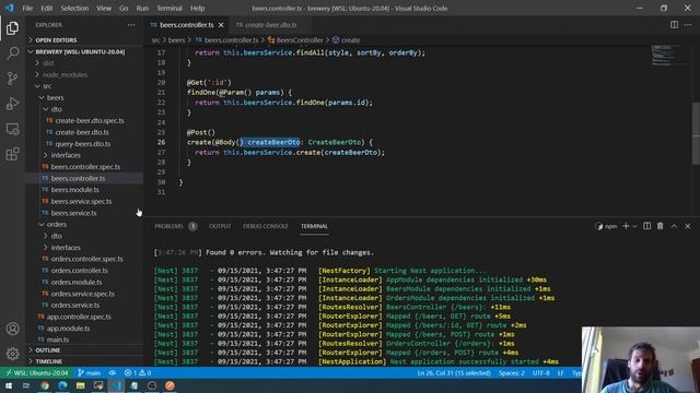 API Rest en NestJS - create смотреть онлайн