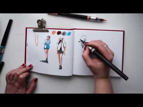 Креативный скетчинг: фигура человека смотреть онлайн