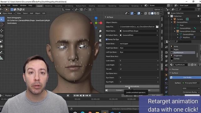 Facial tracking in Blender! Ai Face // Paid Blender Add-On смотреть онлайн