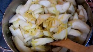 ЯНТАРНОЕ ВАРЕНЬЕ ИЗ ГРУШ ДОЛЬКАМИ