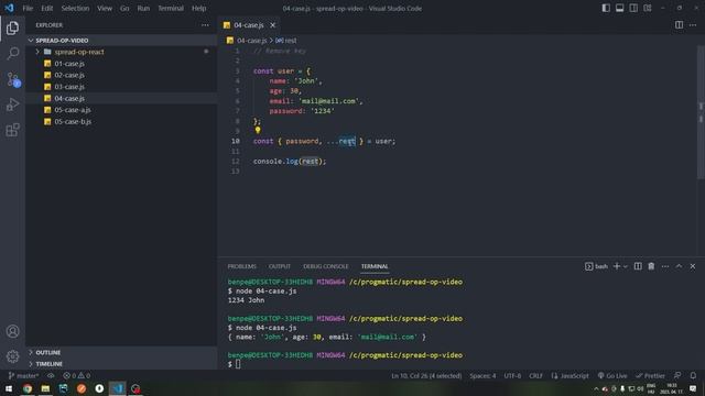 Javascript Spread Operátor смотреть онлайн