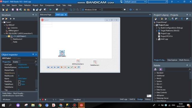Как Соединить БД SQL Server C++ RAD Studio Проект смотреть онлайн