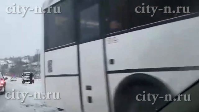 В Темиртау серьёзное ДТП с автобусом смотреть онлайн