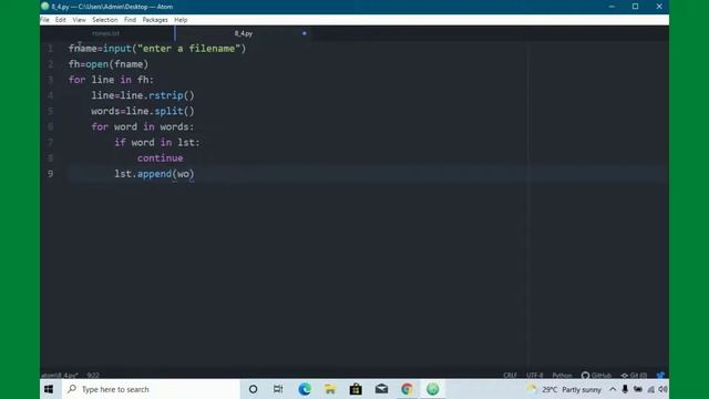 Assignment 8.4 Python data structures | PY4E | [coursera] | #mythoughts #assignment8.4 смотреть онлайн