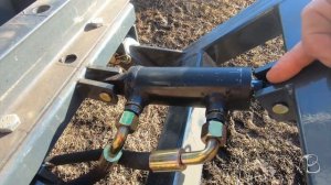 Кран гидравлический замедлительный на гидравлику минитрактора Скаут