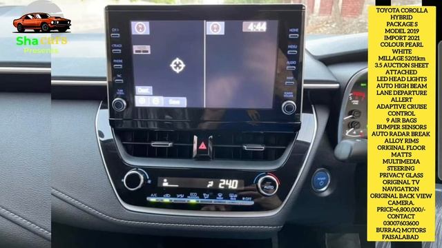 TOYOTA COROLLA HYBRID PACKAGE S MODEL 2019 IMPORT 2021 #toyotacorolla