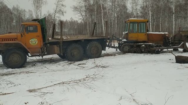 На Урале тащим ДТ-75 на ремонт смотреть онлайн