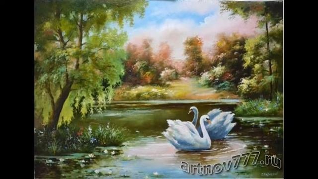 Картины - Летний пейзаж смотреть онлайн