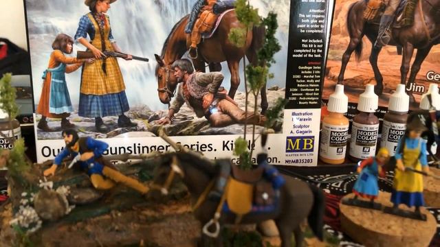 Master Box 135th scale kits Out Law Gunslinger series Marshall Tom Tucker and Gentleman Jim Jameson смотреть онлайн
