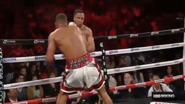 Andre Ward knocks down Sullivan Barrera смотреть онлайн