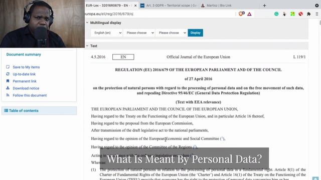 What Is Meant By Personal Data? | Martisz [ GDPR Explained ] смотреть онлайн