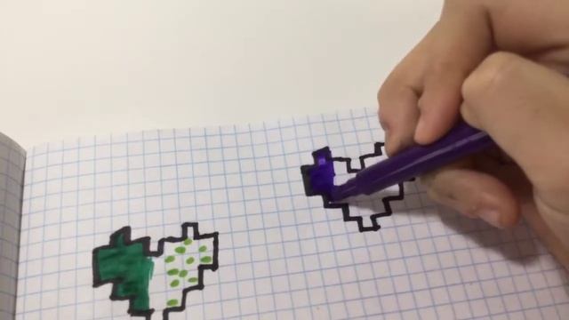 Учимся рисовать сердечки по клеткам. смотреть онлайн