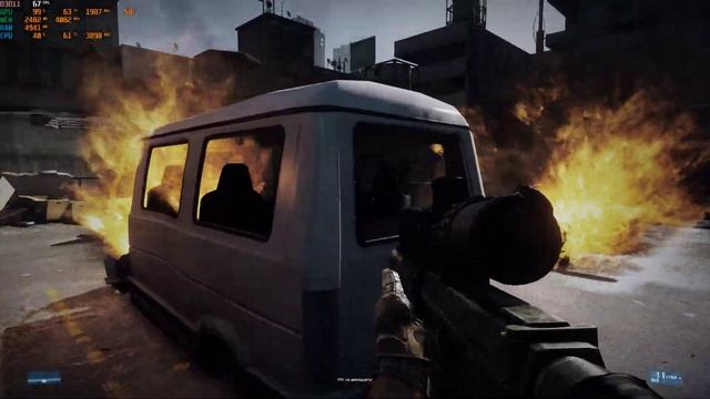 Battlefield 3 - Gameplay on LG 27GP950-B 4K 160Hz Gaming Monitor смотреть онлайн