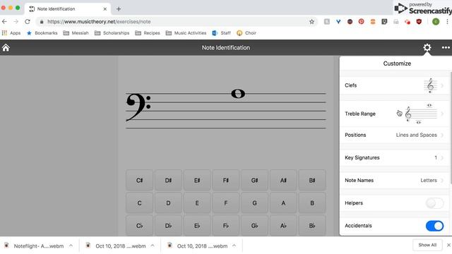 Note Trainer: Adjusting The Settings
