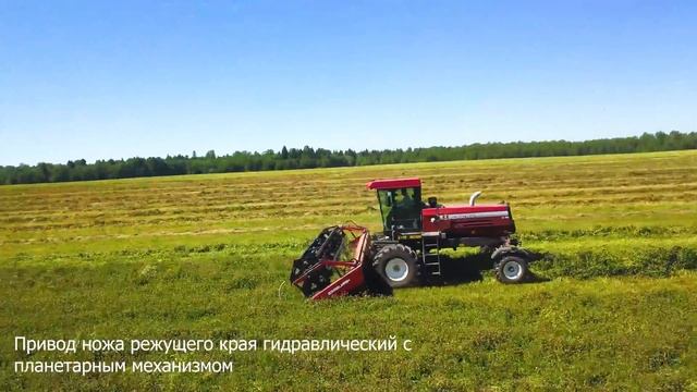 Работа самоходной косилки GOMSELMASH CS100 с жаткой ЖВ-7 смотреть онлайн