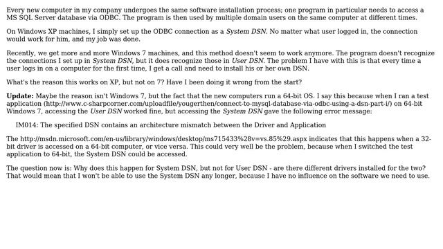 System DSN vs user DSN (2 Solutions!!) смотреть онлайн