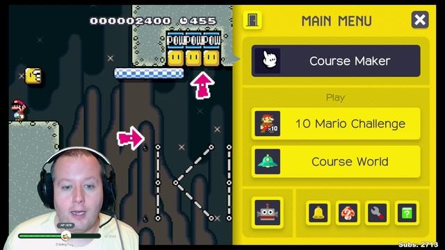 Mario Maker! 100 Mario challenge on Normal (I still need to git gud) смотреть онлайн