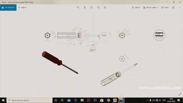 HOW TO DESIGN CROSS SLOTTED SCREW DRIVER IN AUTOCAD II AUTOCAD MECHANICAL ENGINEERING TUTORIALS смотреть онлайн