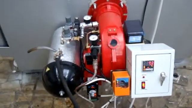 Паровой котел на 500 кг пара/час с горелкой AL-35V на отработанном масле (Олимпия) смотреть онлайн