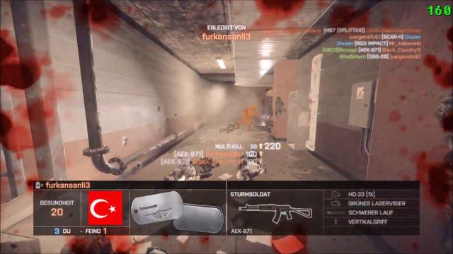 AEK-971 MVP Gameplay 190 Kills Conquest Operation Locker - Battlefield 4 смотреть онлайн
