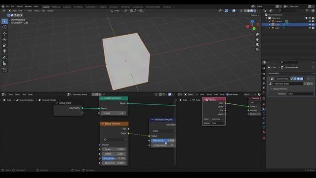 Smooth Attribute | Blender 3.1 Geometry Node смотреть онлайн