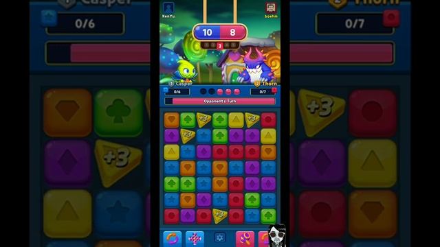 【Puzzle Monsters】1vs1 puzzle battle with other players! Gameplay Android / iOS смотреть онлайн