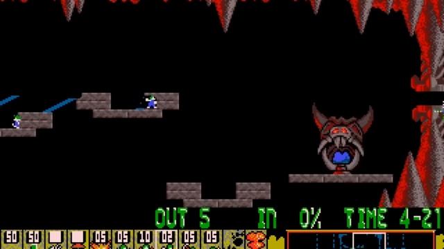 Lemmings (DOS) Full Game Walkthrough / Speedrun смотреть онлайн