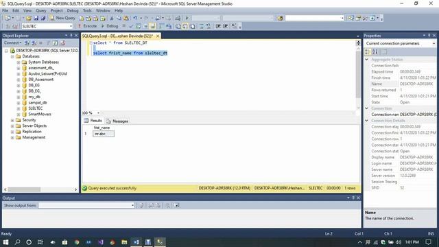 SQL select quvary ( View data table ) смотреть онлайн